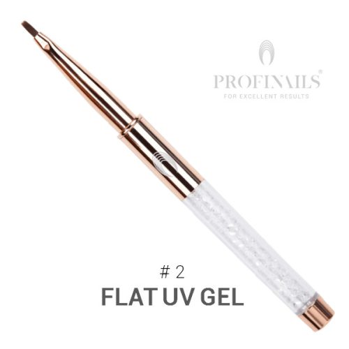 Profinails Rose Gold Gel Brush zselés ecset #2 Flat 