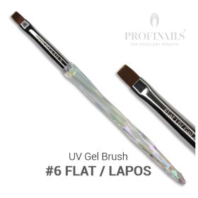 Profinails Aurore Boreale UV Gel Brush #6 Flat / Lapos 