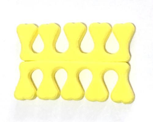 Lábujj szétválasztó szivacs - 1 csomag / 2 darab sárga