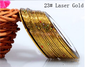 Díszítő csík / szál - laser gold