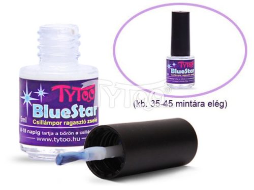 Csillámtetoválás ragasztó BlueStar 5ml Kékes-fehér