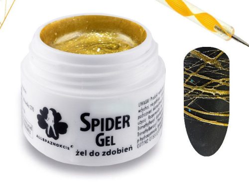 Spider Gel - dark gold metalic