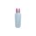 Áttetsző műanyag folyadék flakon pink kupakkal 100ml #006