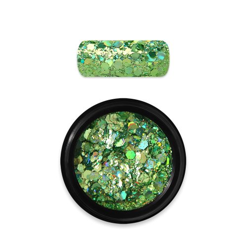 Moyra Holo glitter mix 08. Zöld