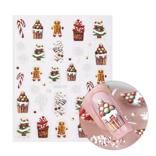 Karácsonyi öntapadó matrica - SWO-42