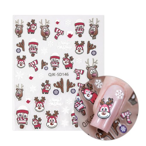 Karácsonyi öntapadó matrica - QJK- 5D146