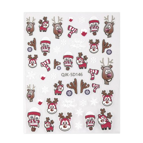 Karácsonyi öntapadó matrica - QJK- 5D146