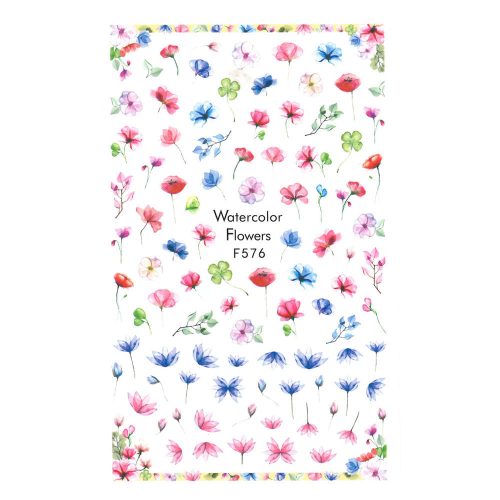 Öntapadó matrica - F576 - virágok