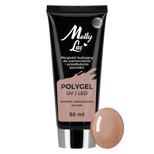 MollyLac akrilgél - Light Brown 50ml