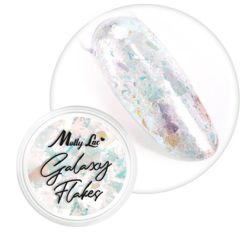 MollyLac Galaxy Flakes - irrizáló körömpehely Nr.06.