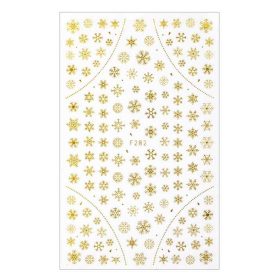 Karácsonyi öntapadó matrica - F282 arany