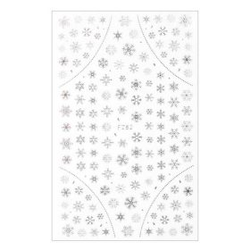 Karácsonyi öntapadó matrica - F282 ezüst