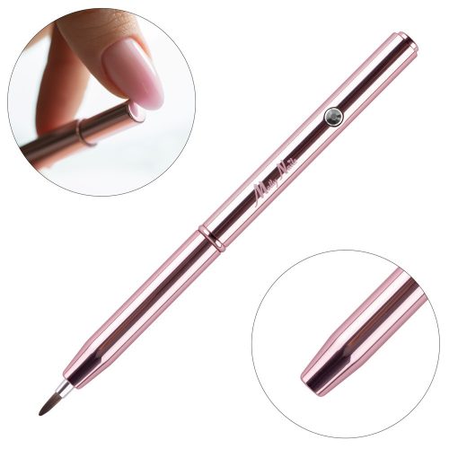 Molly Nails automata díszítő ecset rose gold - Oval 7mm 