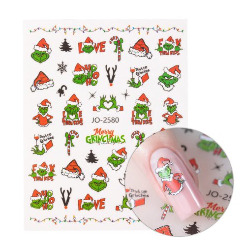 Öntapadós matrica - Grinch karácsony - JO-2580