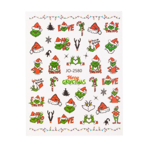 Öntapadós matrica - Grinch karácsony - JO-2580
