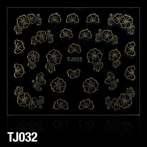 3D matrica - TJ032 (virág-arany-fekete)