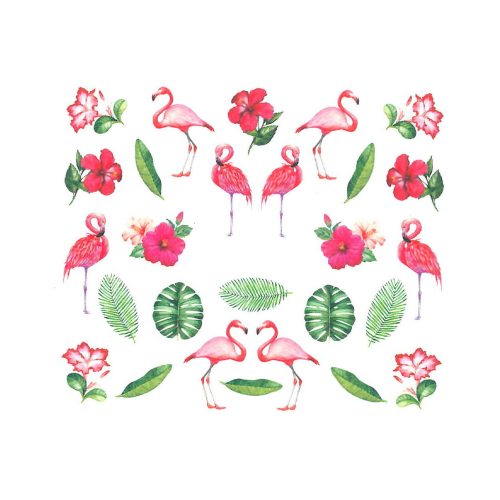 Akril hatású matrica - BN-916 - flamingó