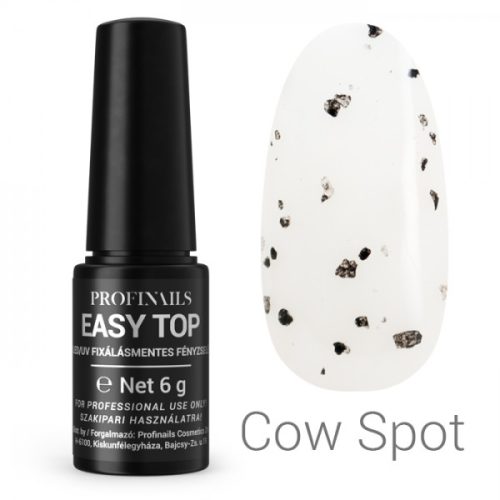 Profinails easy top Cow Spot / fixálásmentes rugalmas fényzselé