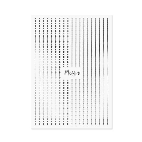 Moyra Körömdíszítő csíkok – Dots No. 02 Silver