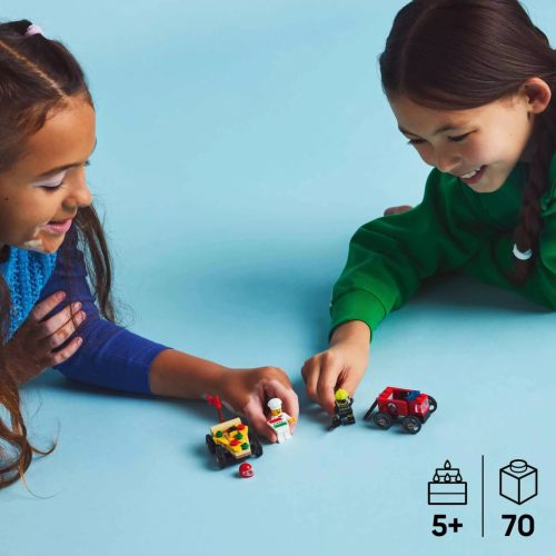 60458 - LEGO City - Pizzásautó vs. tűzoltóautó, versenyautós csomag