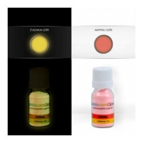 Sötétben világító pigmentpor korall - 3,5g