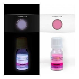 Sötétben világító pigmentpor magenta - 3,5g