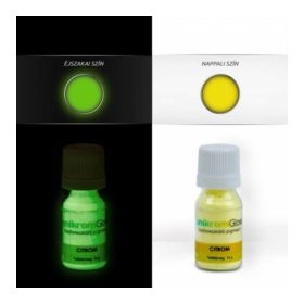 Sötétben világító pigmentpor citrom - 3,5g