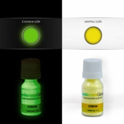 Sötétben világító pigmentpor citrom - 3,5g