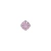 Fülbevaló - Rózsaszín Cubic Cirkónia - natúr szín 3mm