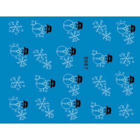 Karácsonyi matrica - D067