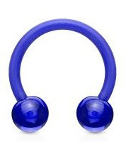 Patkó piercing PTFE (kék)