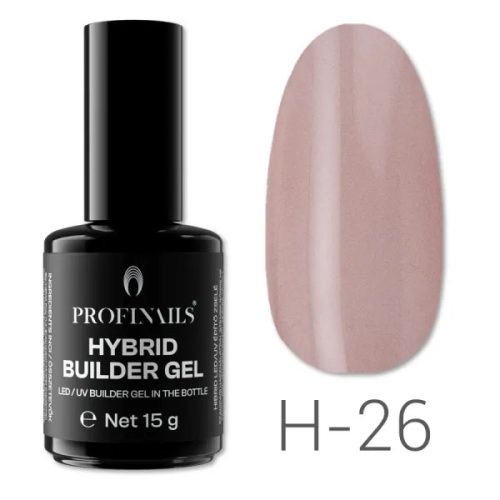 Profinails Hibrid LED/UV építő zselé 15 g H-26