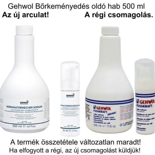 Gehwol Fusskraft Bőrkeményedés puhító hab 500ml