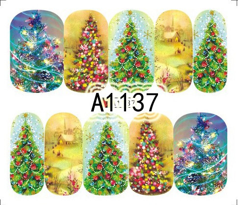 Karácsonyi akril hatású matrica - A1137