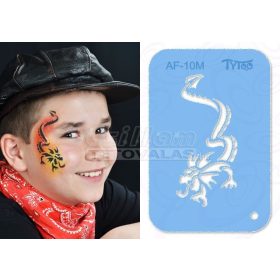 TyToo Arcfestés sablon félarc 9x13,5 cm Sárkány