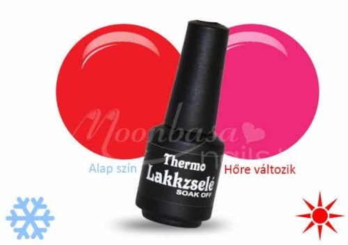 Moonbasanails Thermo Lakkzselé - 410 - rózsaszín - neon pink