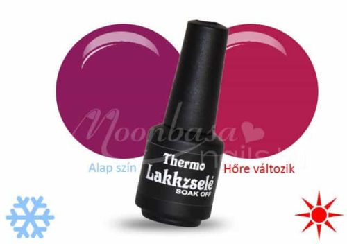 Moonbasanails Thermo Lakkzselé - 411 - padlizsán lila - világos bordó