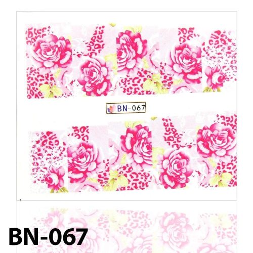 Akril hatású matrica - virágok - BN-067