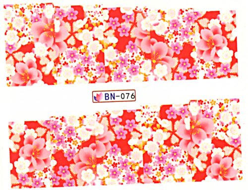 Akril hatású matrica - virág - BN-076