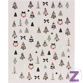 Karácsonyi öntapadó matrica - DH983 arany