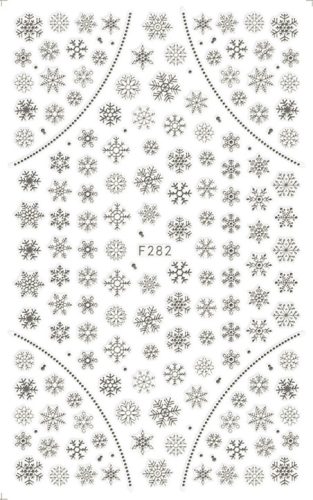 Karácsonyi matrica - F282 - ezüst