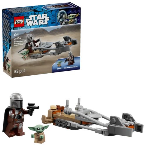 75436 - LEGO Star Wars™ - A Mandalóri és Grogu speeder bike-ja