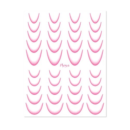 Moyra Vizes matrica válogatás Ombre No. 08 Pink