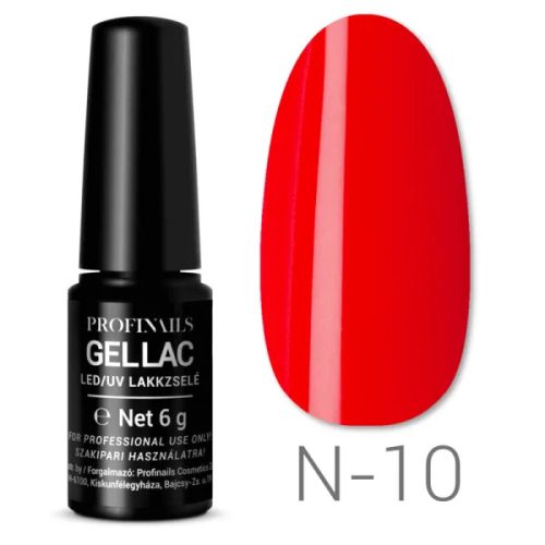 Profinails Gel Lac LED/UV lakkzselé 6 g No. N-10 (Neon Collection)