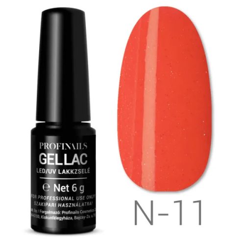 Profinails Gel Lac LED/UV lakkzselé 6 g No. N-11 (Neon Collection)