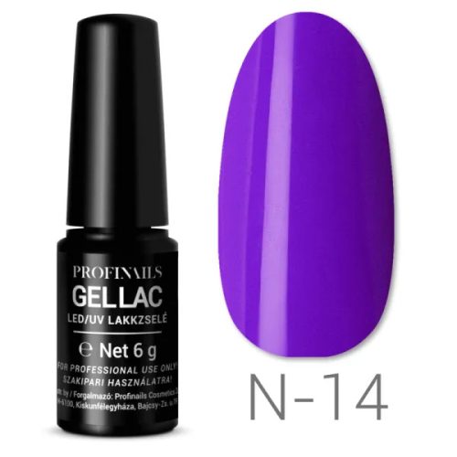 Profinails Gel Lac LED/UV lakkzselé 6 g No. N-14 (Neon Collection)