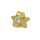 Alakzat - arany szín - csillag crystal kővel 4mm